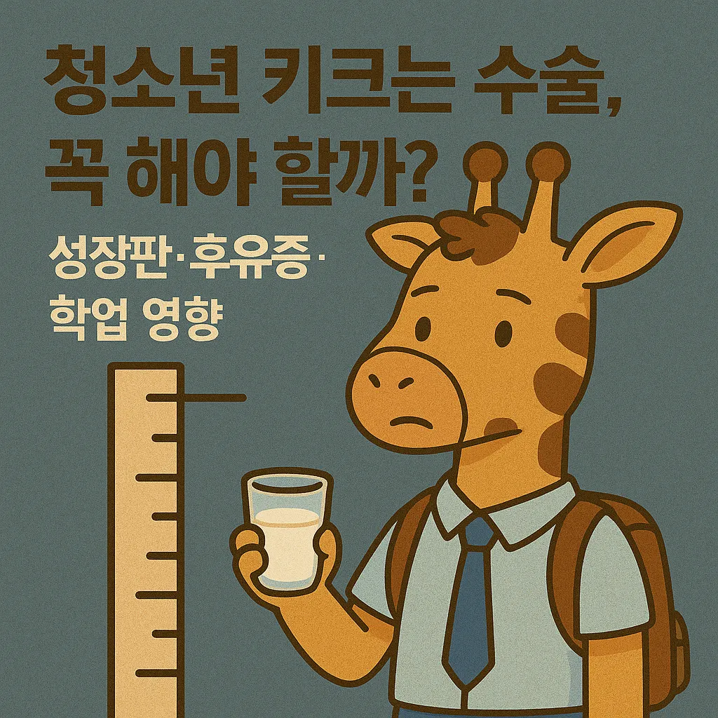 청소년 키크는 수술, 꼭 해야 할까? 성장판·후유증·학업 영향