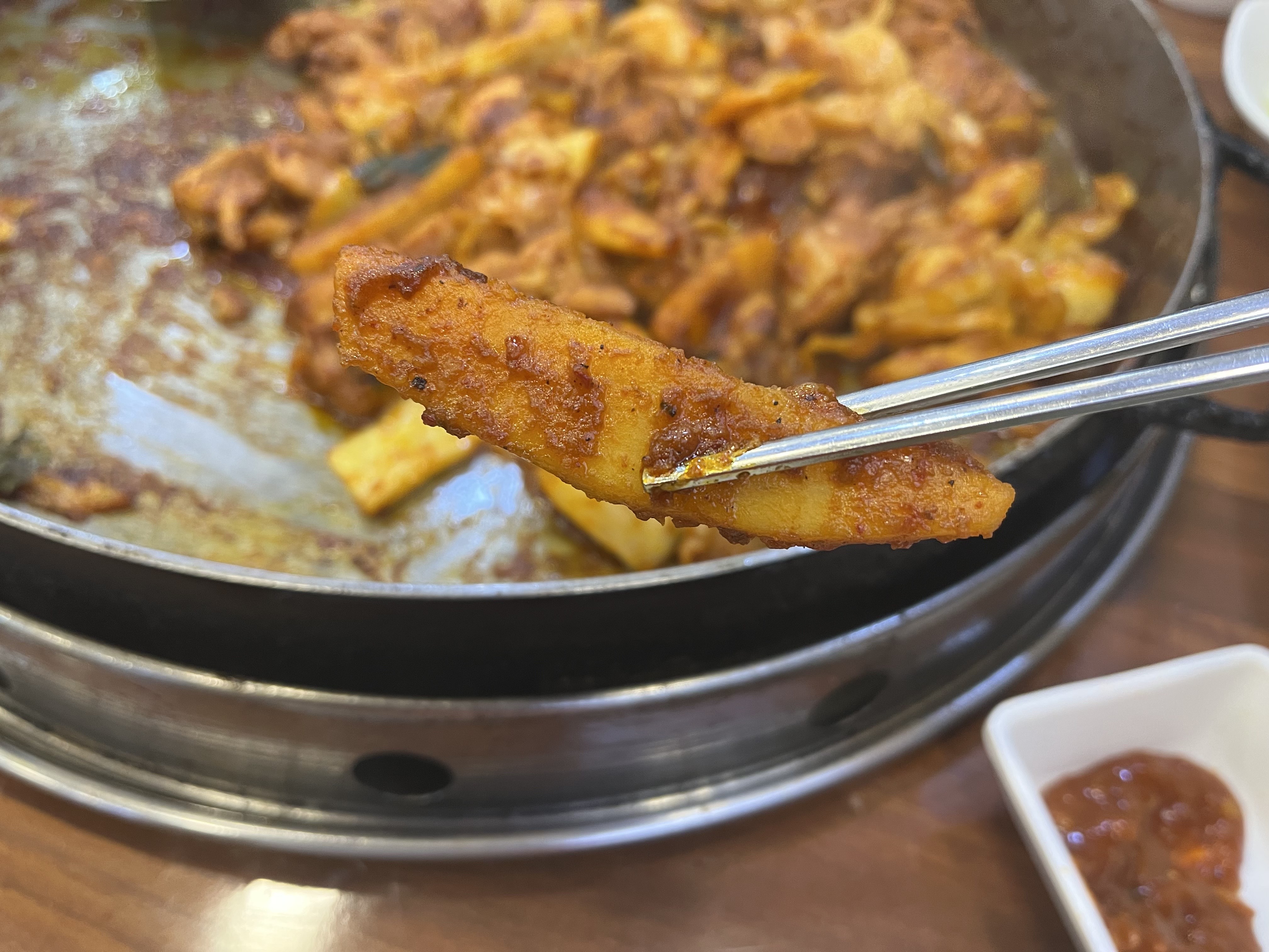 닭갈비 속 고구마