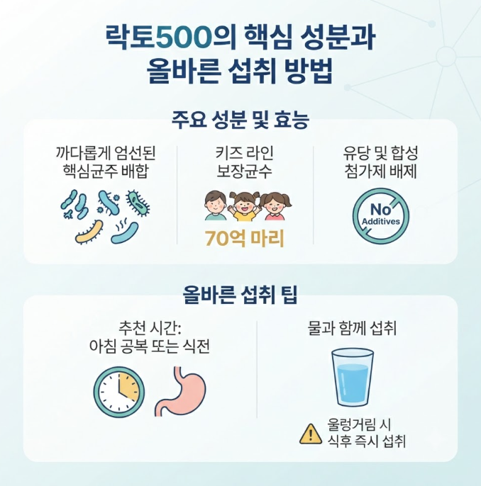 락토500 유산균 성분