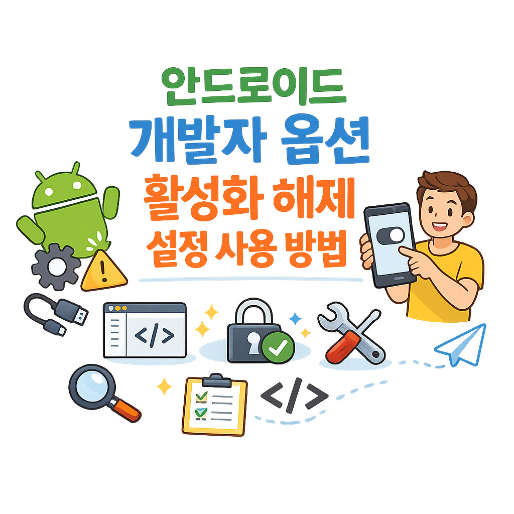 안드로이드 개발자 옵션 활성화 해제 설정 사용 방법