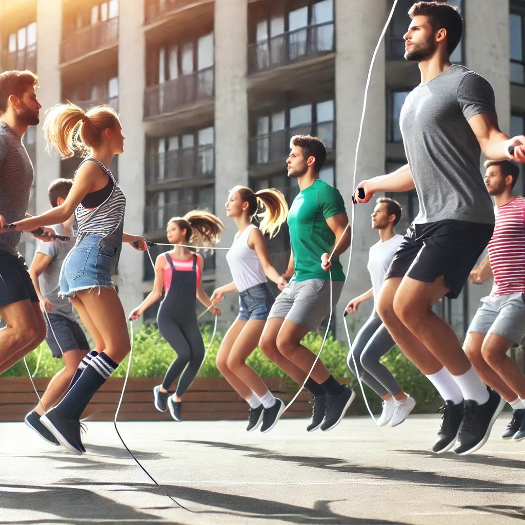 단체 줄넘기 줄