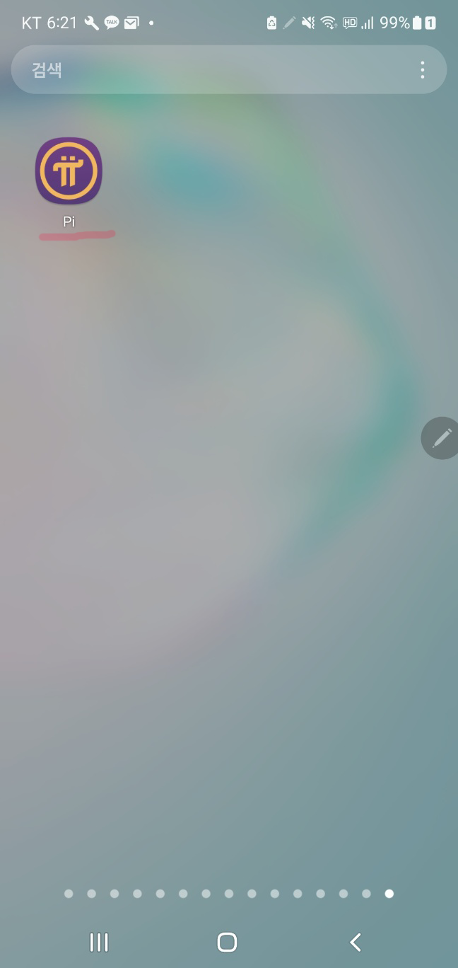 PI 설치후 아이콘