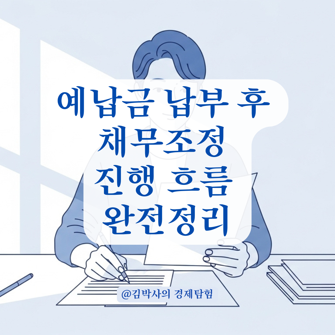 신속채무조정 예납금 납부 후 절차, 단계별로 정리해드립니다.