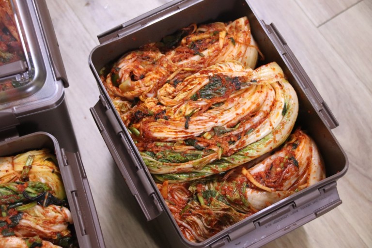 완성 된 김장김치