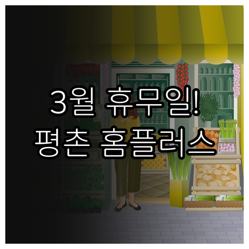 2026년 3월 홈플러스 평촌점 쉬는..