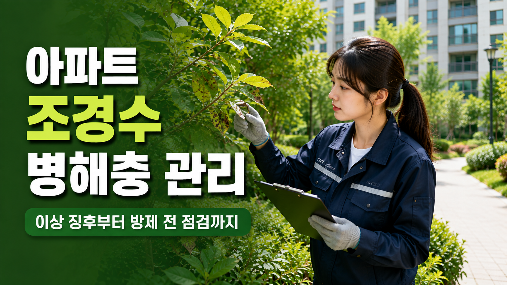 아파트 조경수 병해충 관리 방법, 이상 징후부터 방제 전 점검 기준까지