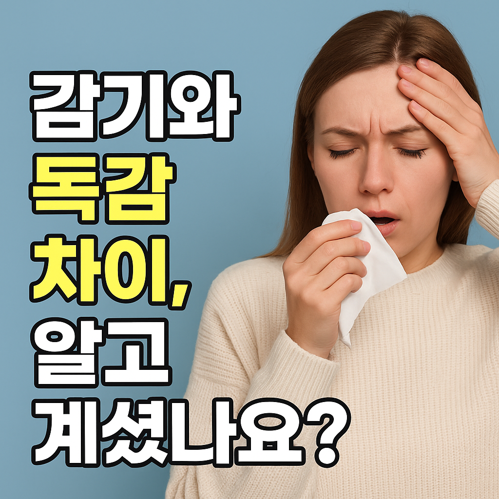 감기와 독감 차이, 알고 계셨나요?