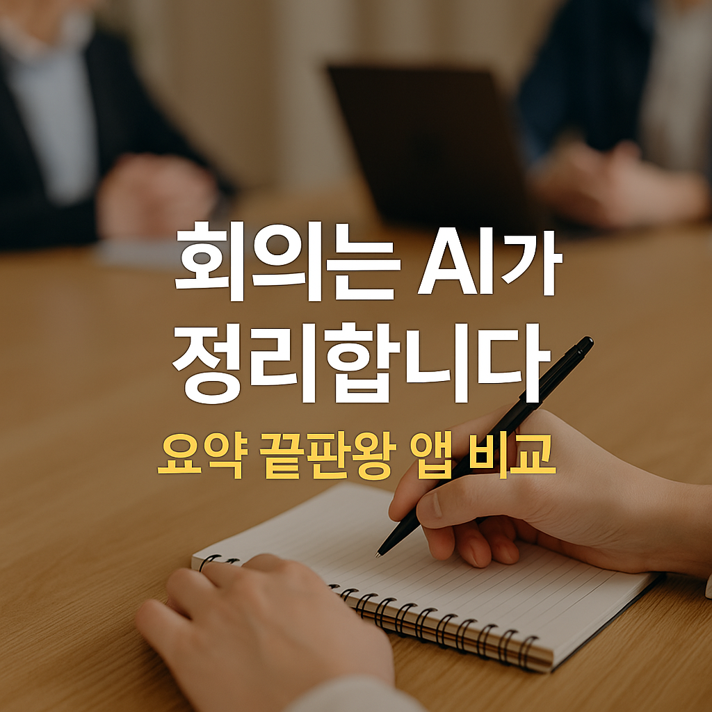 회의록 정리 요약앱 AI자동 요약하기