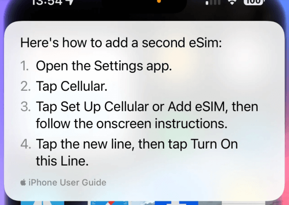 시리의 애플관련 후속 질문 처리 능력