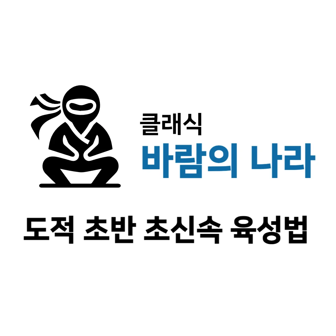 클래식-바람의-나라-도적-초반-초신속-육성법