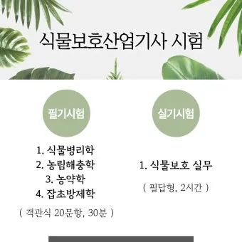 식물보호기능사 시험일정 학습전략 취업처 시니어 원예 관련 취업준비_24