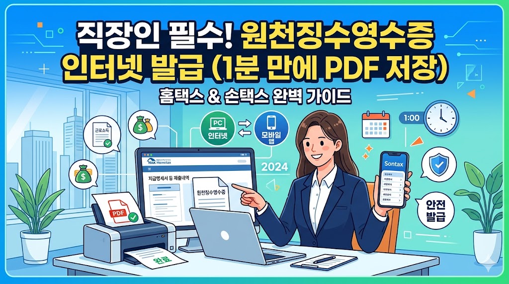 원천징수영수증 인터넷발급