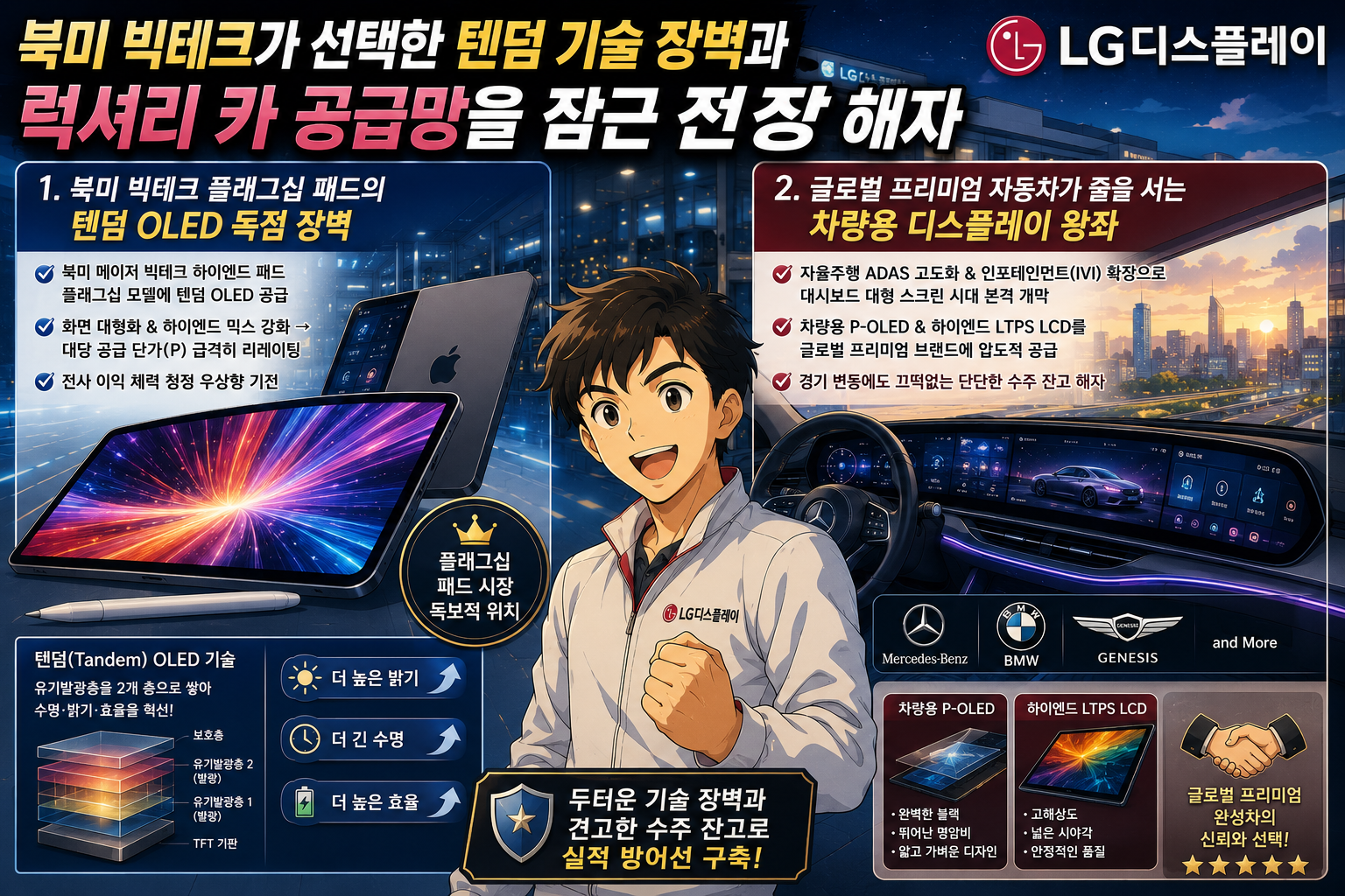 북미 빅테크가 선택한 텐덤 기술 장벽과 럭셔리 카 공급망을 잠근 전장 해자