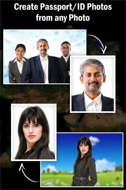 여권용 포토 메이커, 여권 사진 포토샵