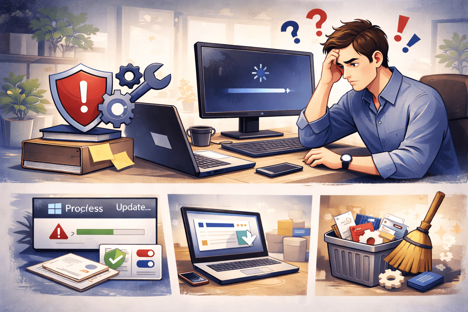 윈도우 업데이트 후 프로그램이 안 열릴 때 해결 방법