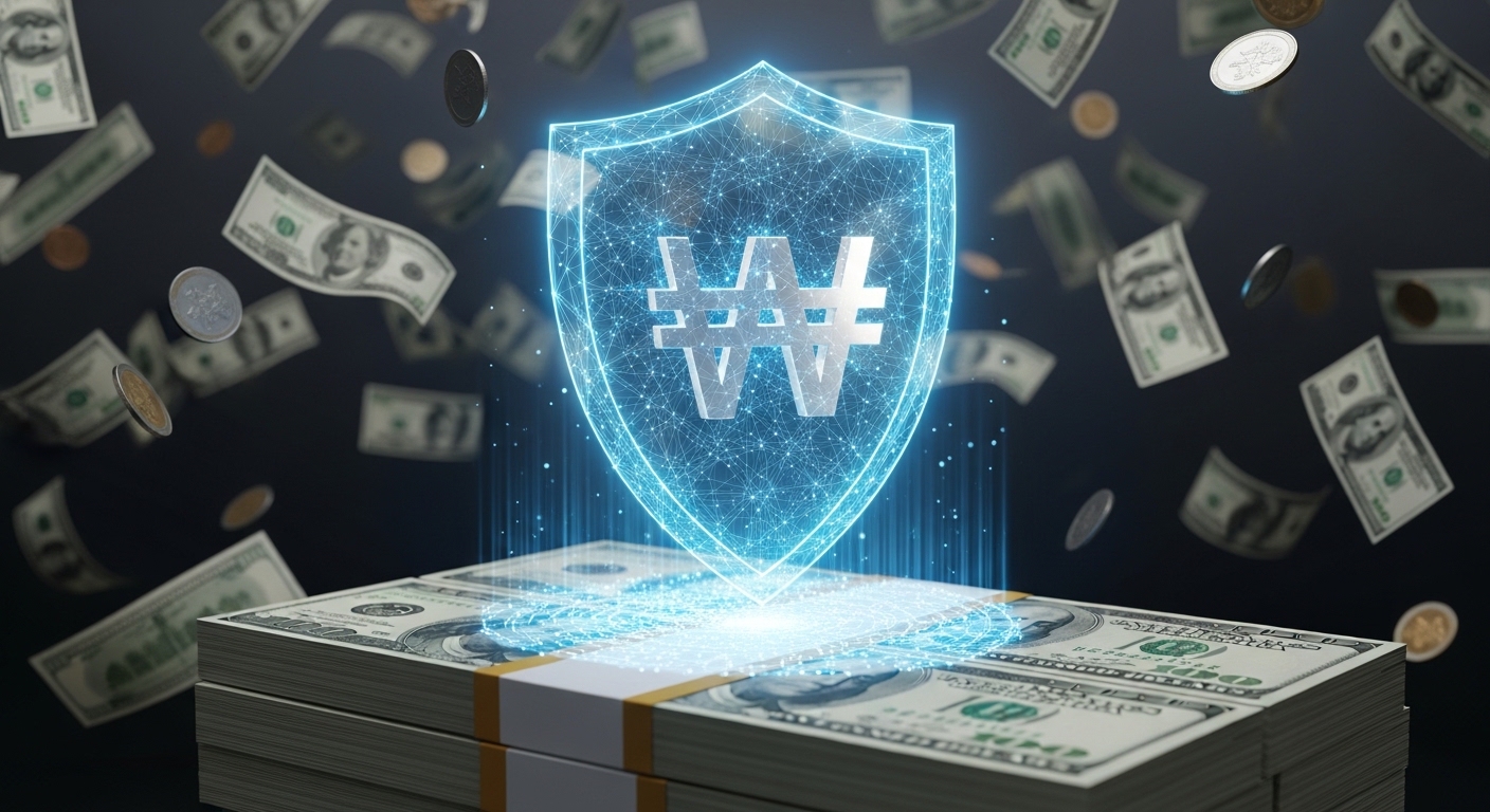 미국 국채를 담보로 달러 유동성을 확보하는 피마 레포 시스템을 설명하는 인포그래픽