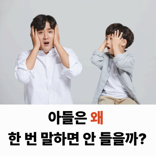 아들은 왜 한 번 말하면 안 들을까요? 청각·뇌 발달 특성과 부모의 훈육 태도를 이해하면 답이 보입니다. 화내지 않고 효과적인 훈육법을 알려드립니다.