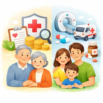 질병보험 보험료 산정 기준과 연령 보장 범위 설명4