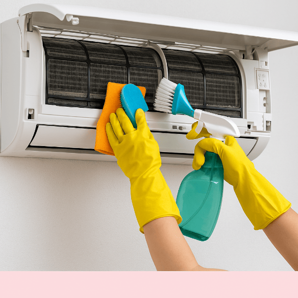 벽걸이 에어컨 청소 이미지