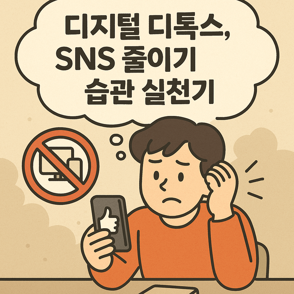 디지털 디톡스, SNS 줄이기 습관