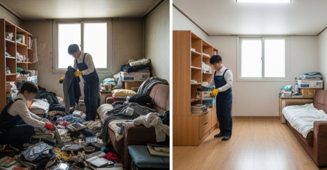 창원 고독사청소 후 정리