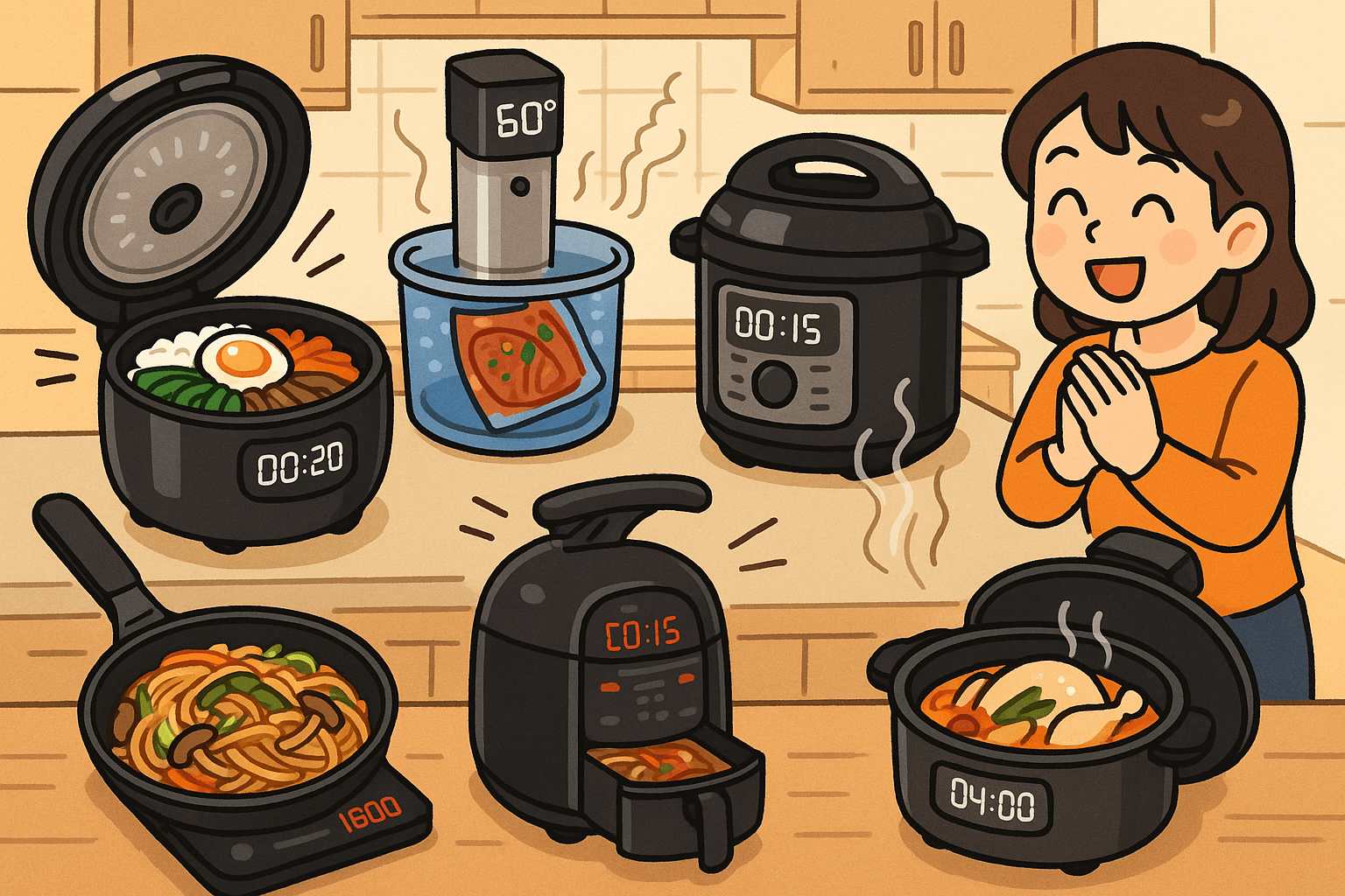 푸드테크 시대, 스마트 조리기기로 만드는 한식 6선