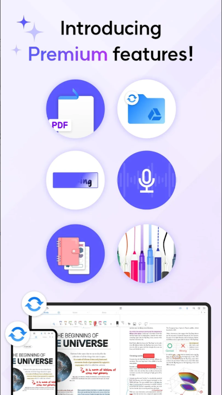 플렉슬 노트, & PDF 뷰어, PDF 필기, 메모