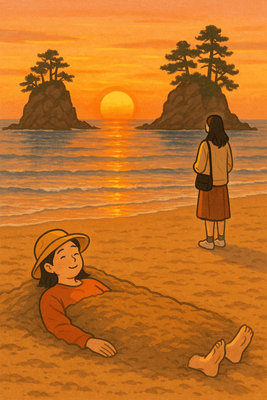 태안 안면도 꽃지해변 모래찜질과 노을 감상 1박 2일 루트