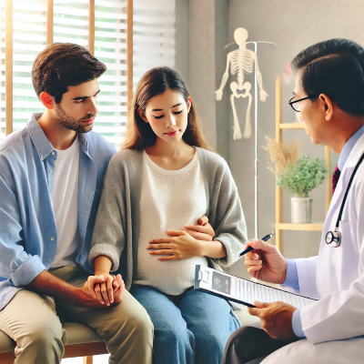 임신초기의 부부