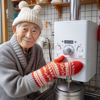저소득 노인 가정 보일러 교체 모습