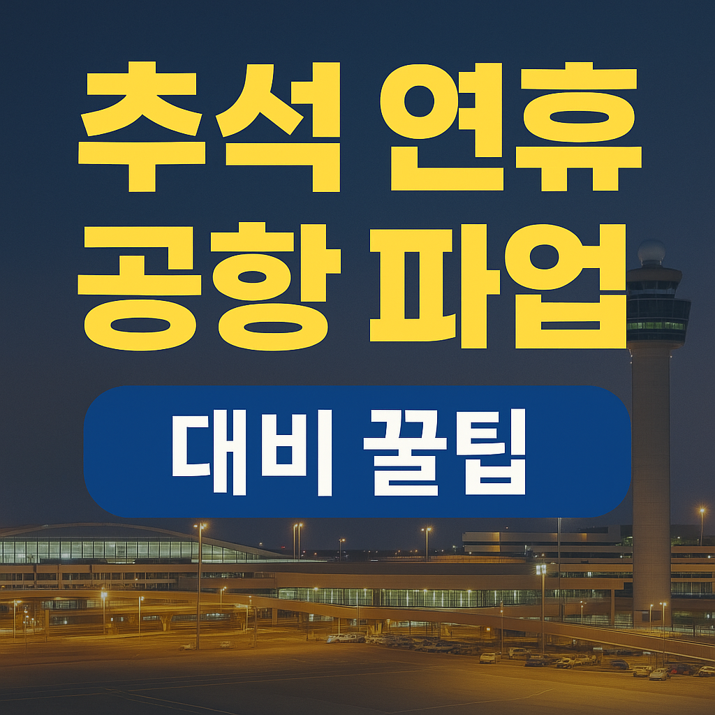 추석 연휴 공항 파업 사태 정리