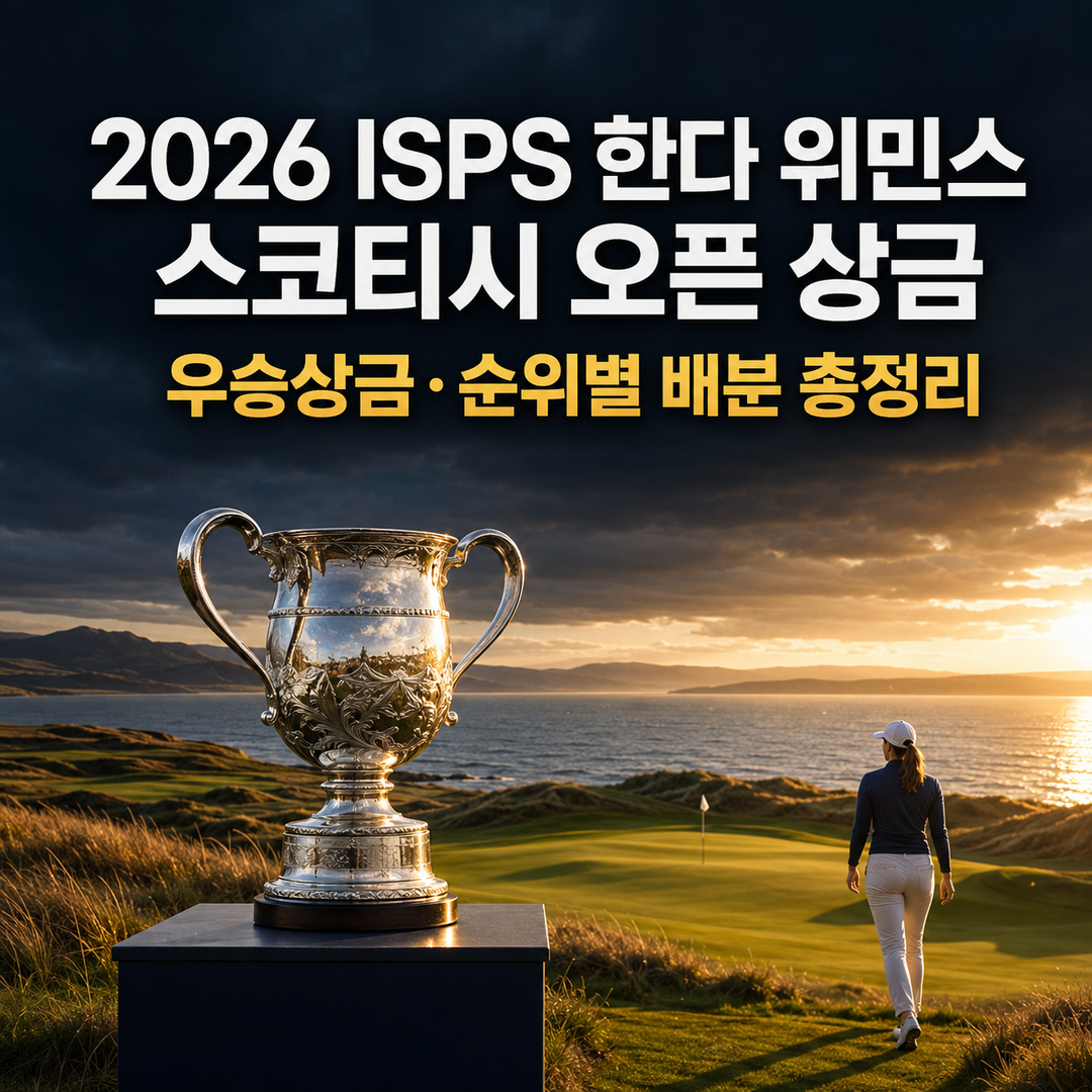 2026 ISPS 한다 위민스 스코티시 오픈 상금|우승상금·순위별 배분 총정리