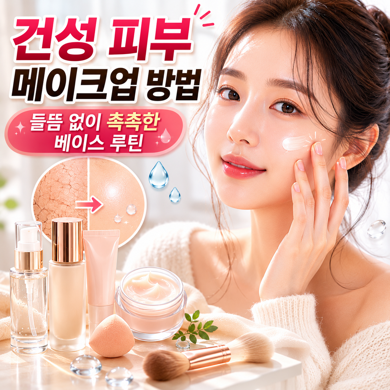 건성 피부 메이크업
