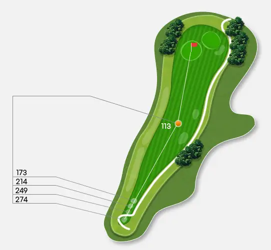출처 : 한탄강CC, 마운틴코스 1번홀, 2번홀