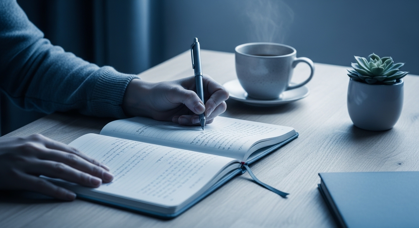 성장 저널, 자기계발, 글쓰기 습관, 회고 일기, 목표 설정, 감정 기록, 자기 이해, 생산성 향상, 긍정적 사고, 마음챙김