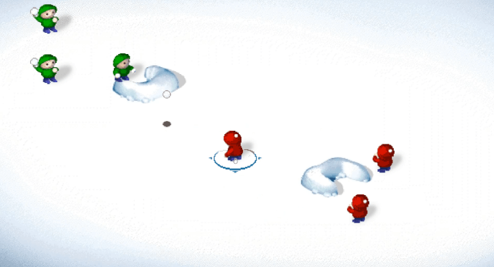 스노우-크래프트-플래시게임-시작-화면