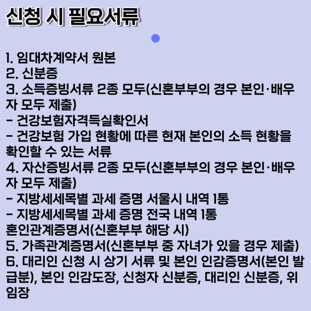 청년 안심주택 임대보증금 지원