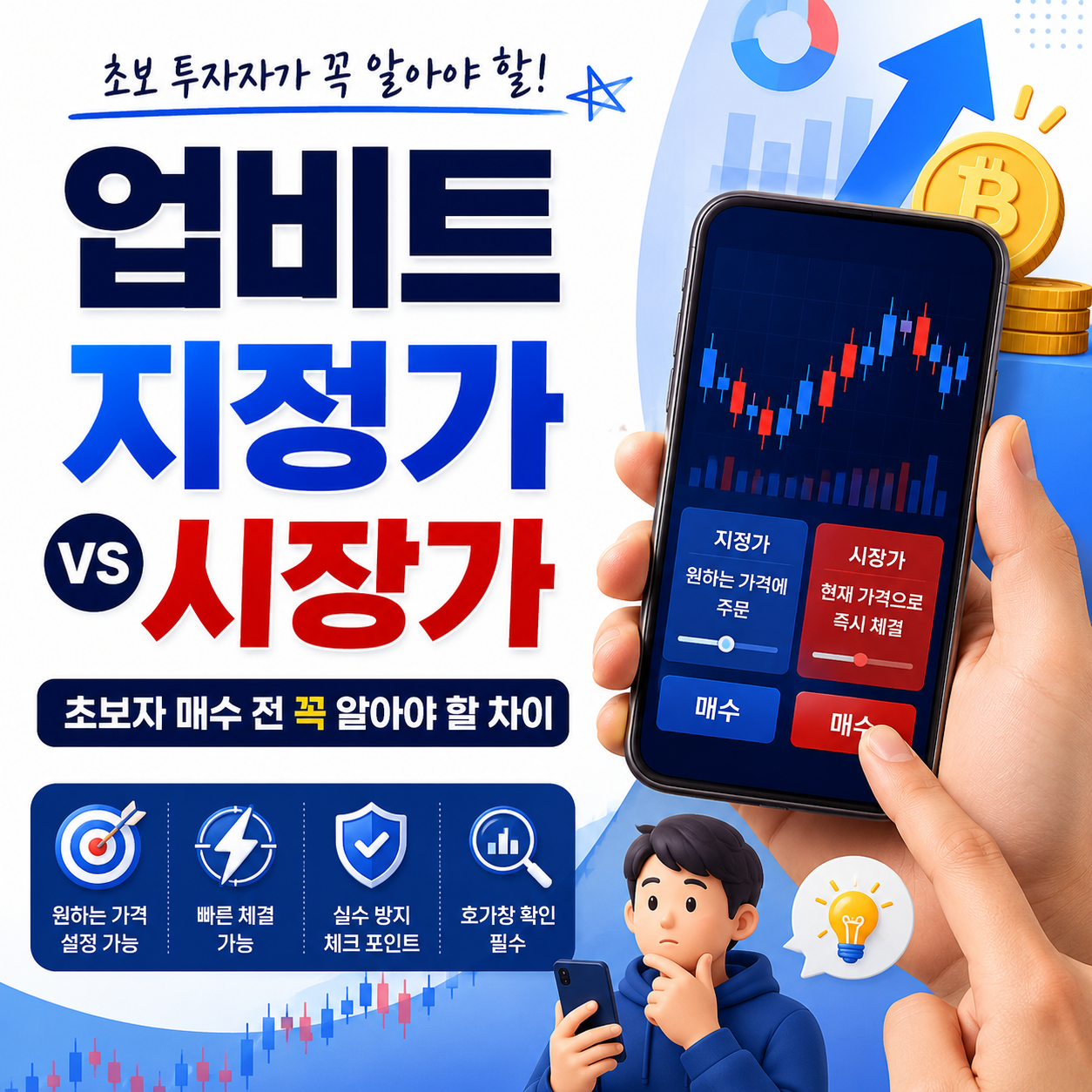 업비트 지정가 시장가 차이 초보자 매수 방법 안내