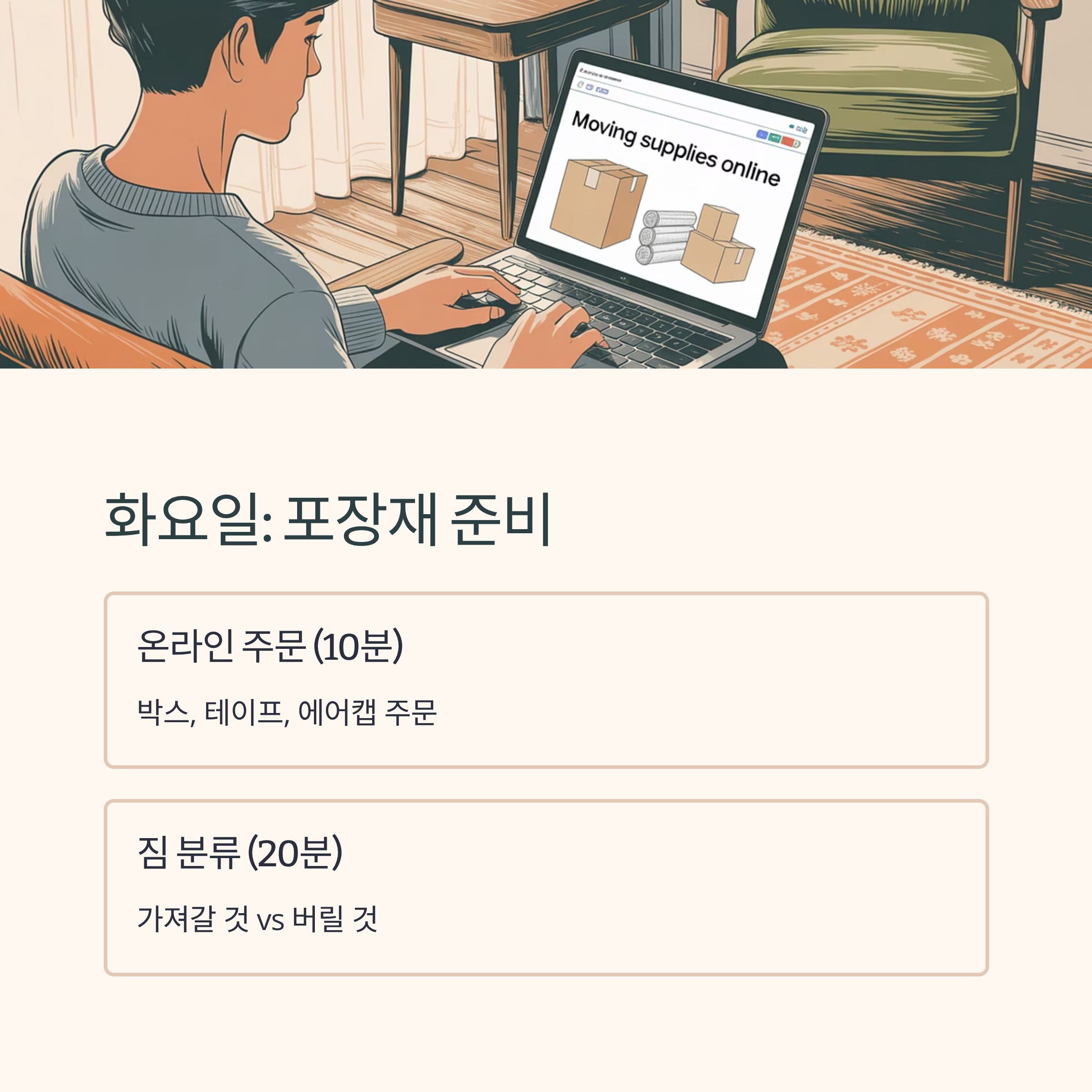 직장인 주말이사 효율적 준비