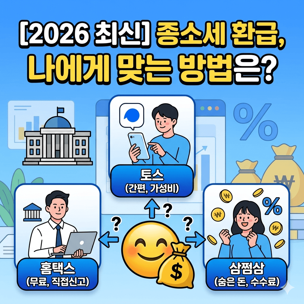 종소세 환급, 삼쩜삼 vs 토스 어디가 유리할까? 수수료&middot;신청방법 완벽비교