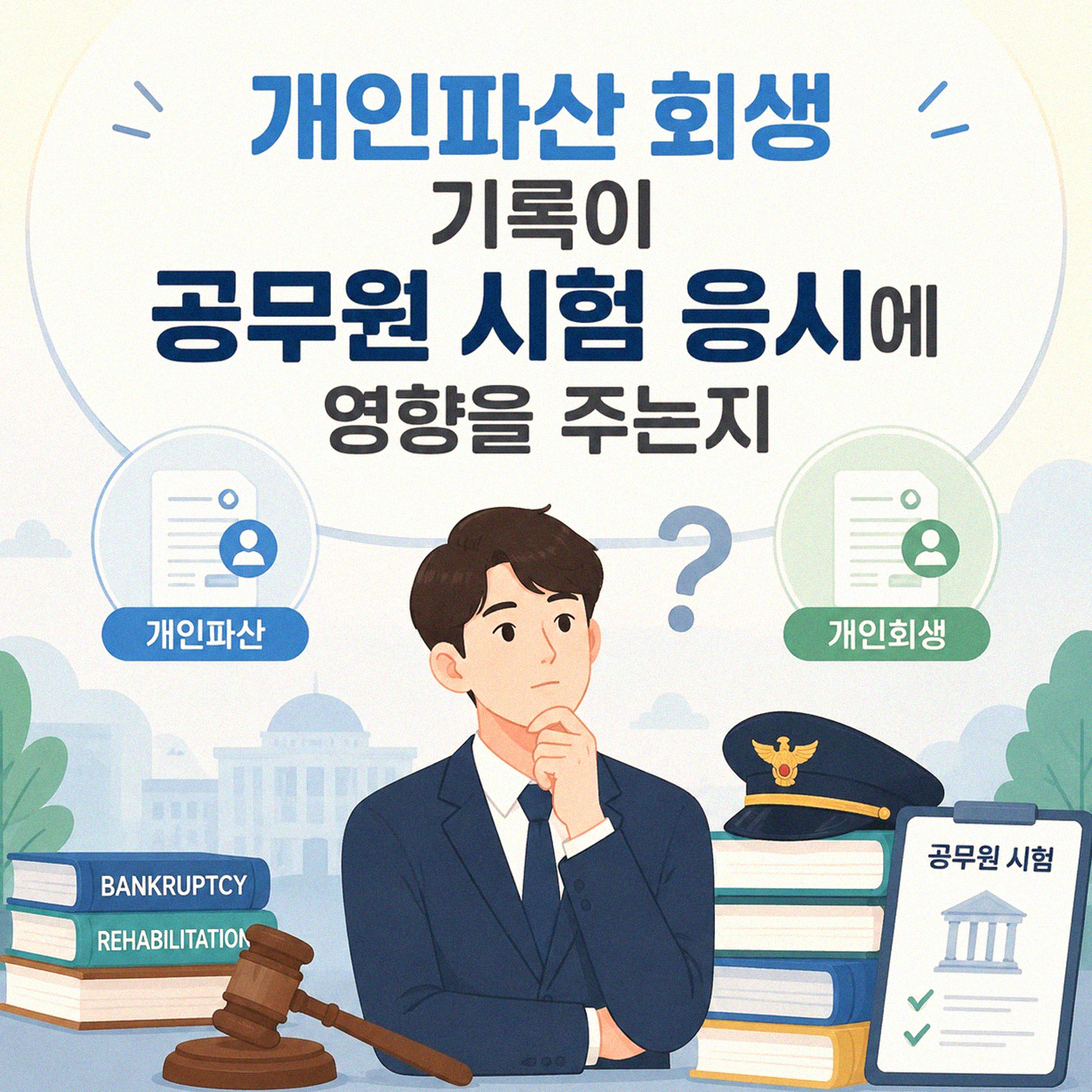 개인파산 회생 기록 있으면 공무원 시험 못 보나요? 5년 고민 끝 정리