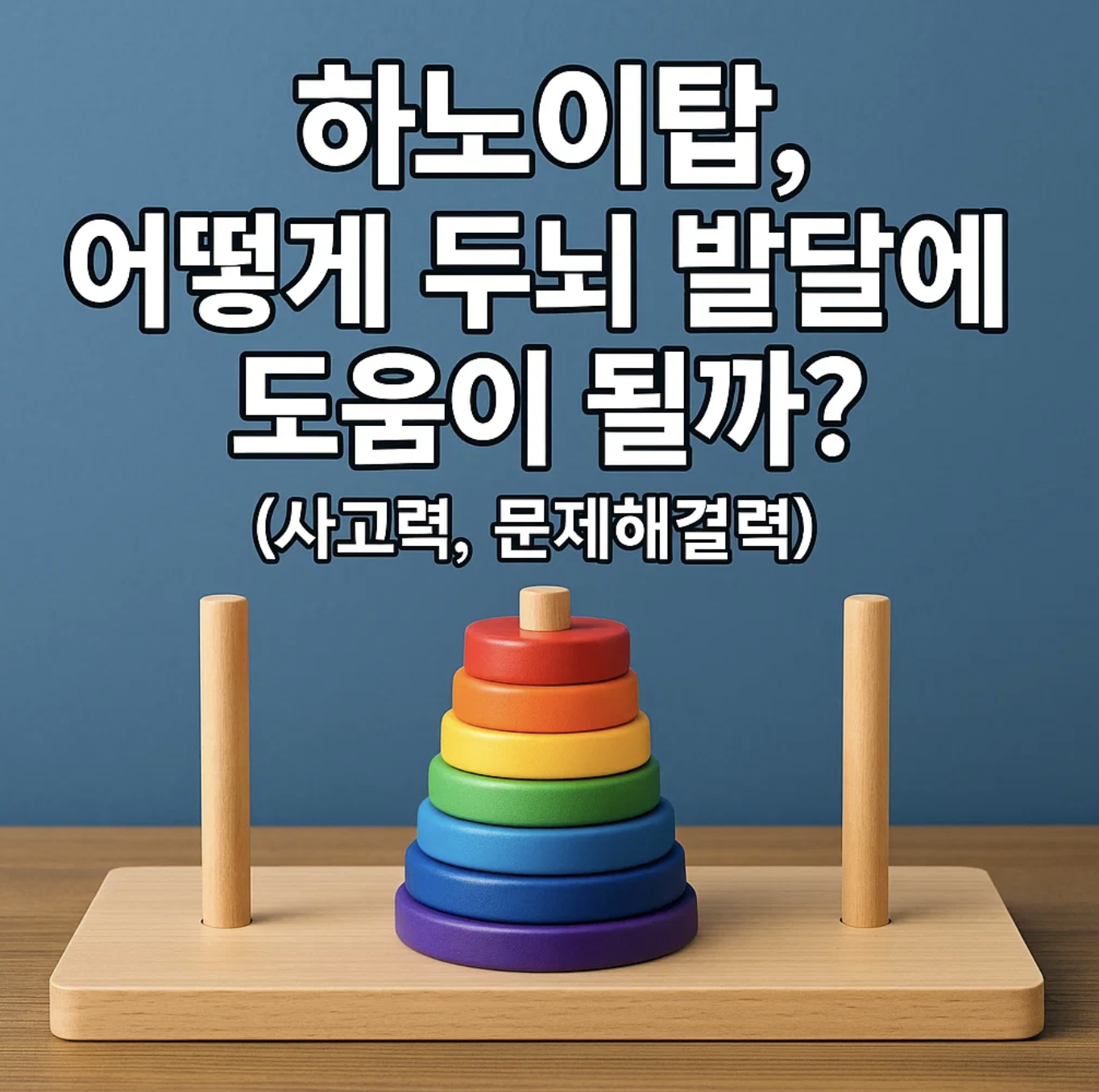 하노이탑, 어떻게 두뇌 발달에 도움이 될까? (사고력, 문제해결력)