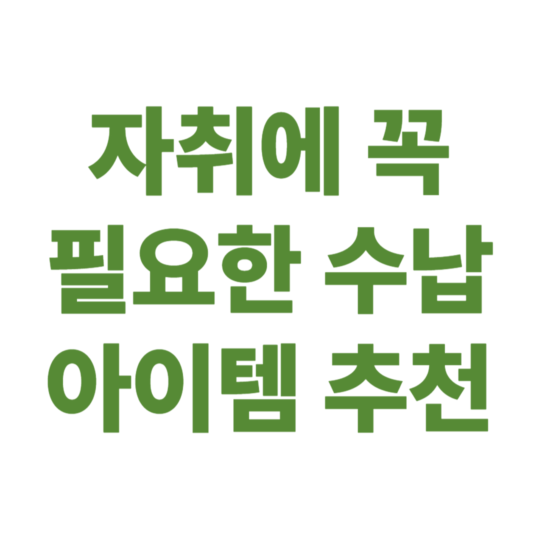 정리 꿀템 TOP10 – 자취에 꼭 필요한 수납 아이템 추천