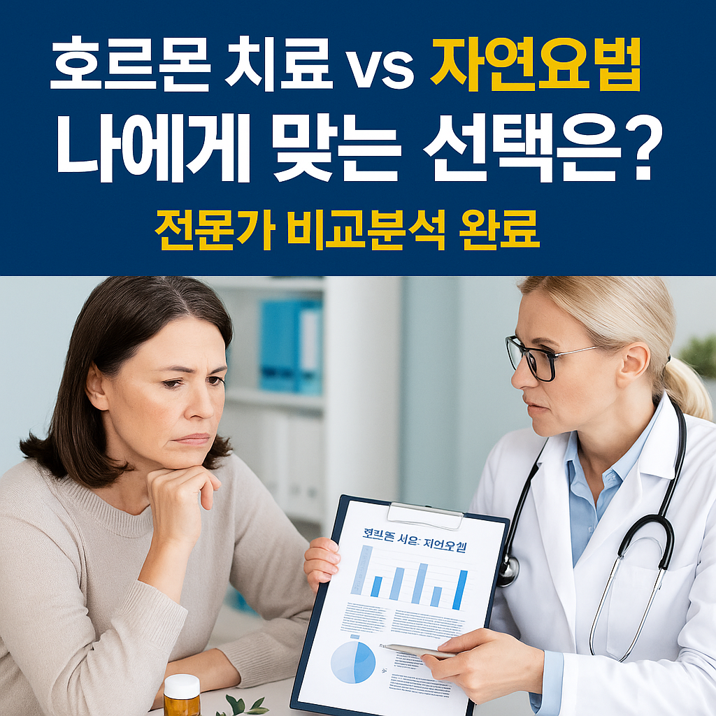 호르몬 대체요법과 자연치료법 비교분석