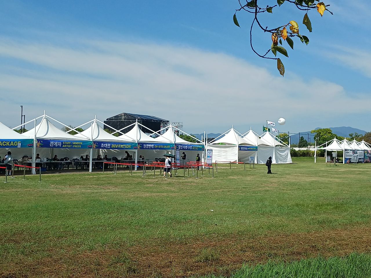 The electrifying atmosphere of the rock festival,