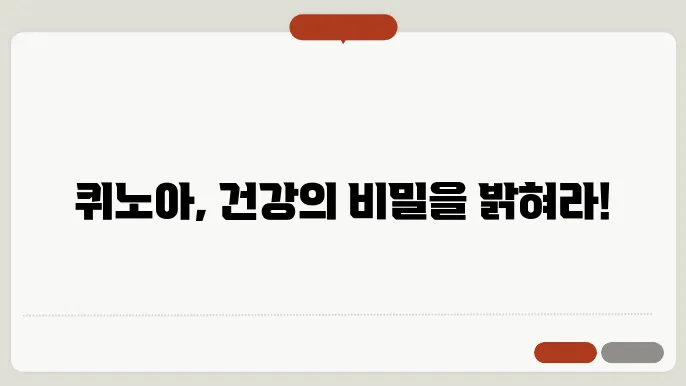 퀴노아의 효능과 부작용 먹는법