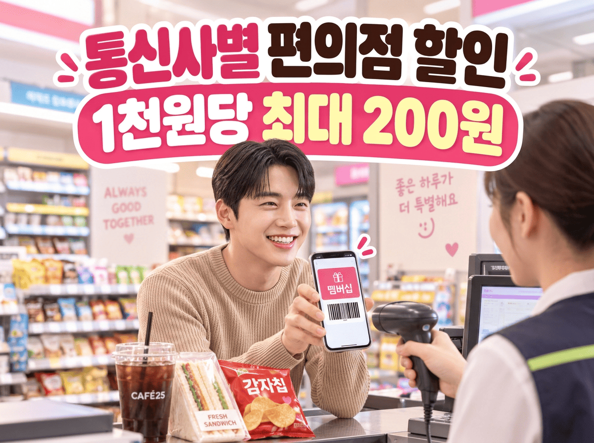 통신사별 편의점 할인 대표 이미지