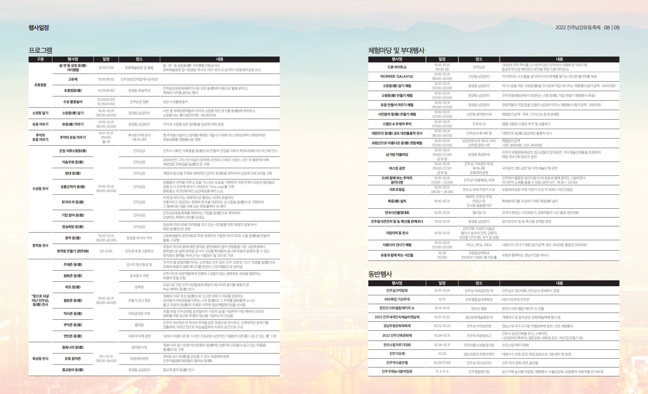 진주 남강 유등축제