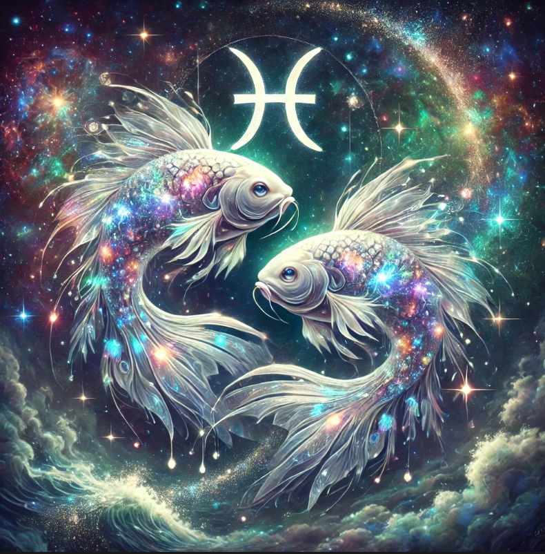 2025년 물고기자리 운세를 나타내는 물고기자리이미지입니다.
