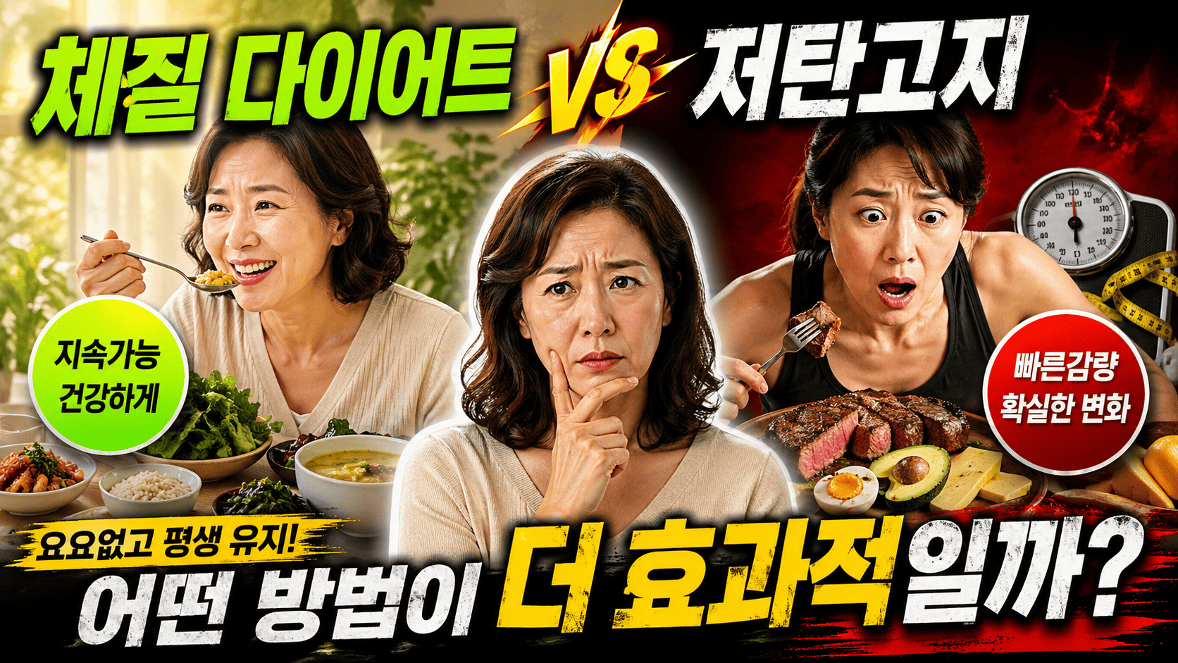 체질 다이어트와 저탄고지 비교 (어떤 방법이 더 효과적일까)